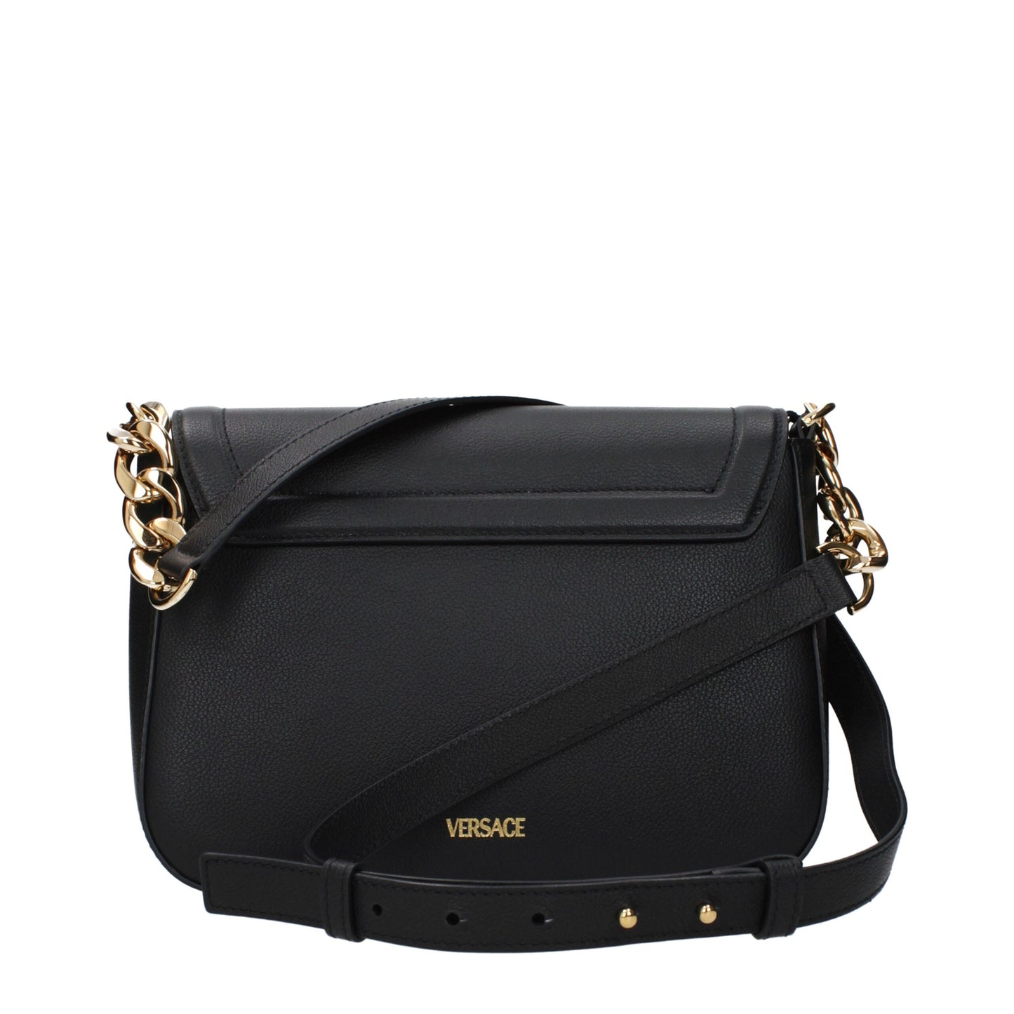 Versace zwarte leren crossbodytas