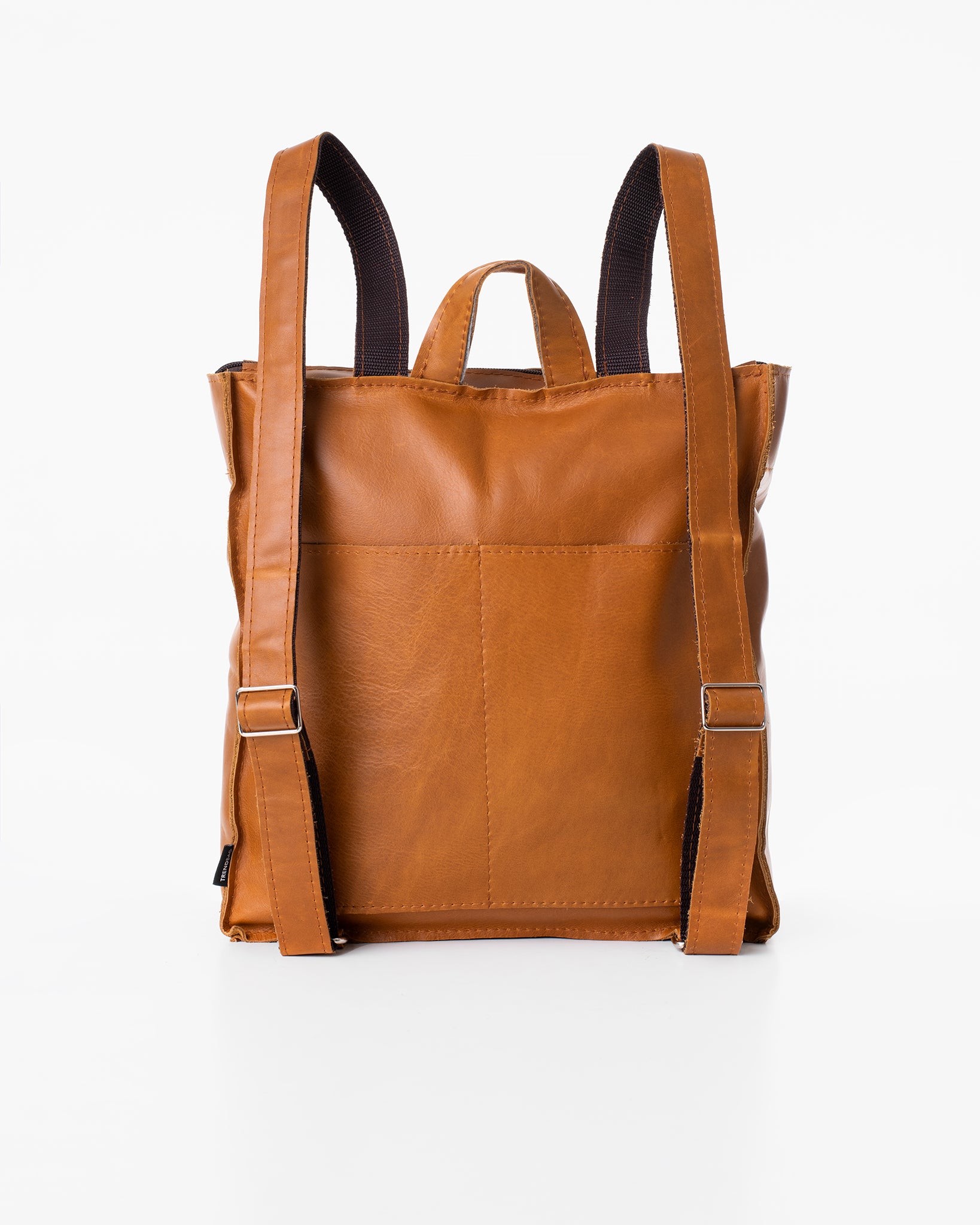 Folk 2 leather backpack made from recycled materials –