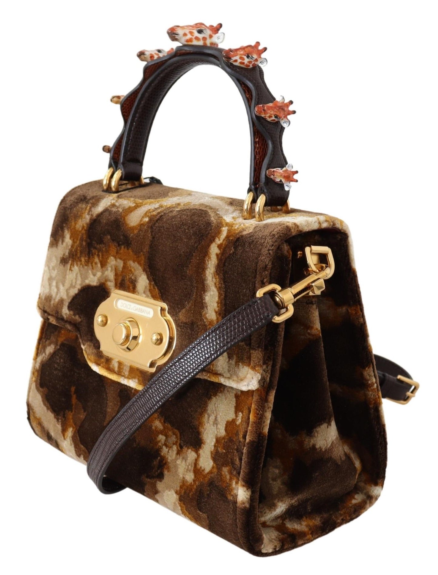 Dolce & Gabbana laukku - Brown Giraffe Crossbody Purse Borse WELCOME Purse