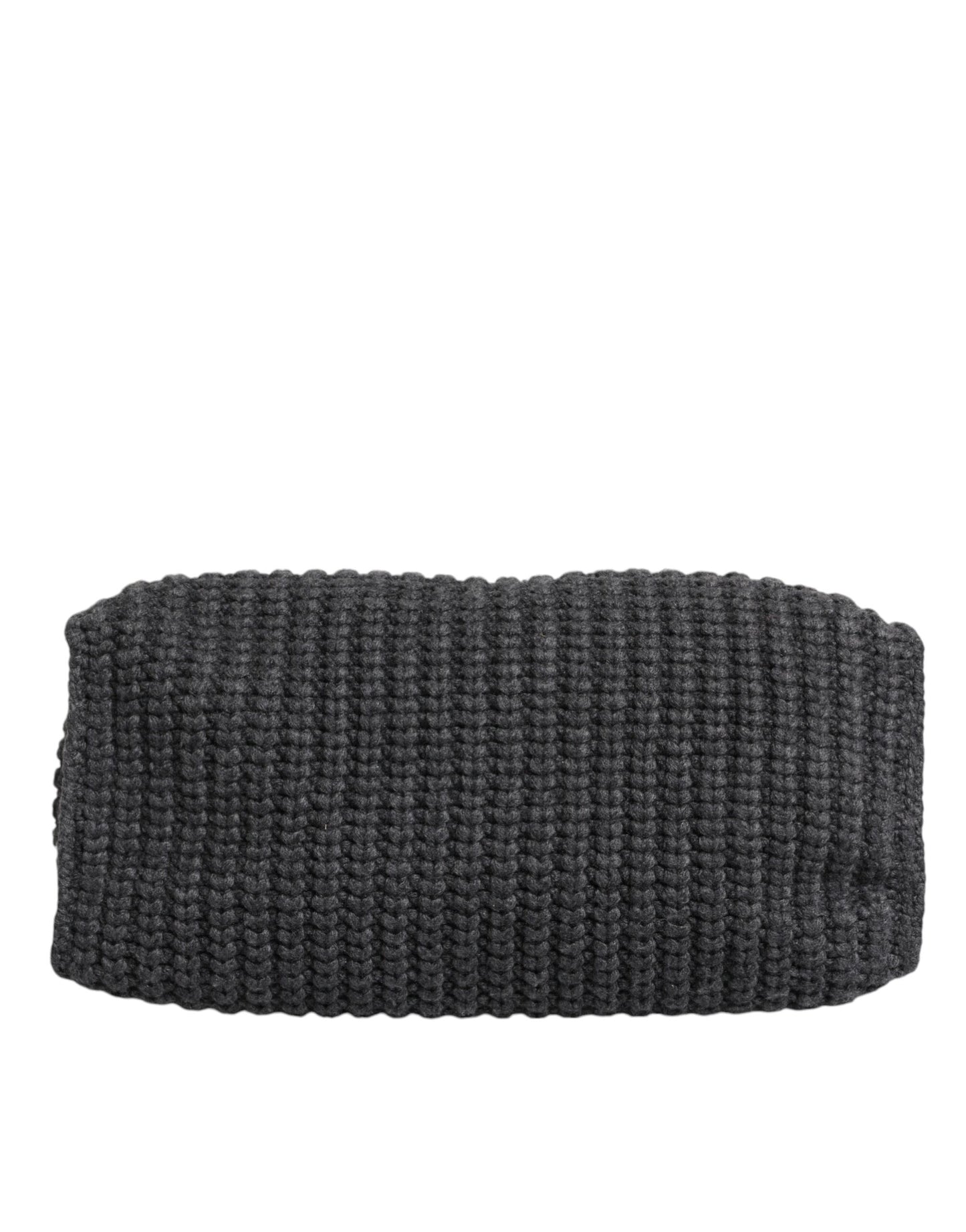 Dolce & Gabbana laukku - Black Large Knitted Crochet Shoulder Shopper DG Logo Bag