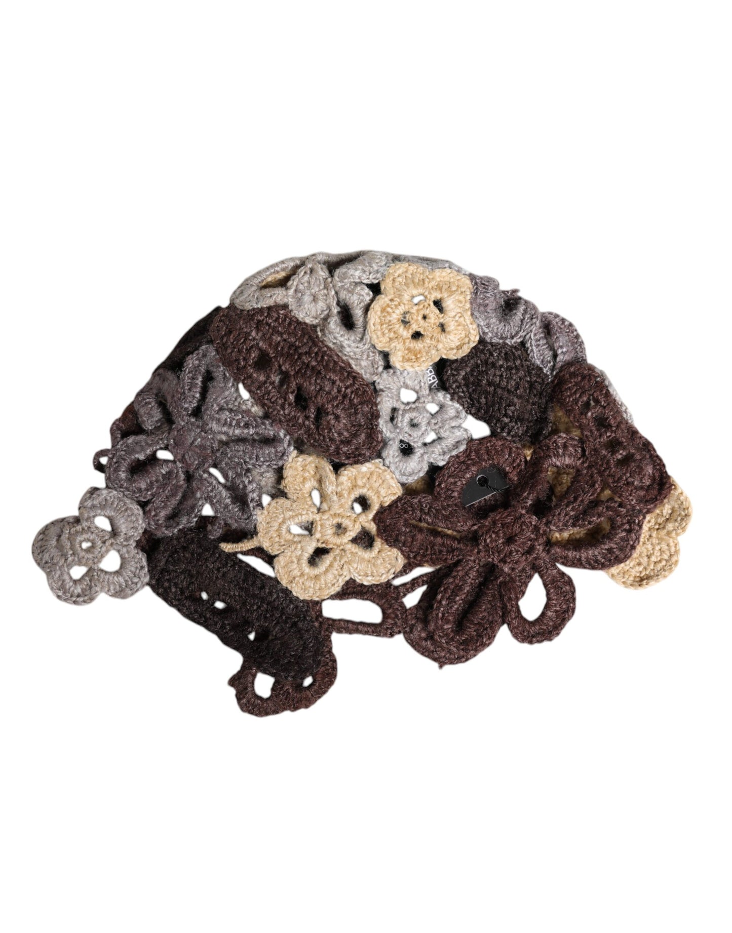 Dolce & Gabbana pipo - Multicolor Floral Silk Crochet Beanie Hat