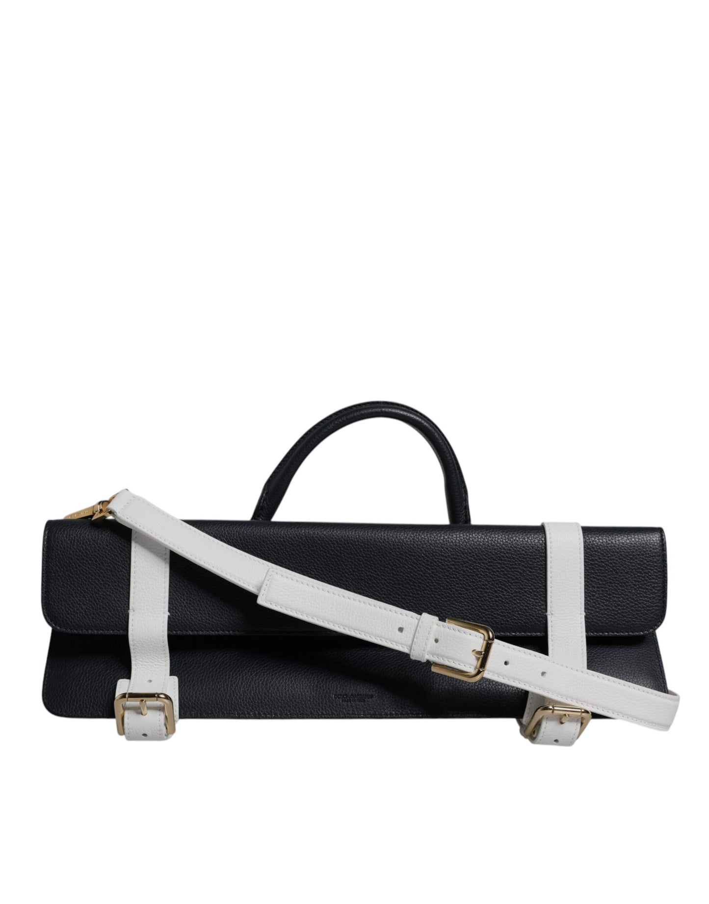Dolce & Gabbana laukku - Blue White Calfskin Leather Crossbody Shoulder Bag