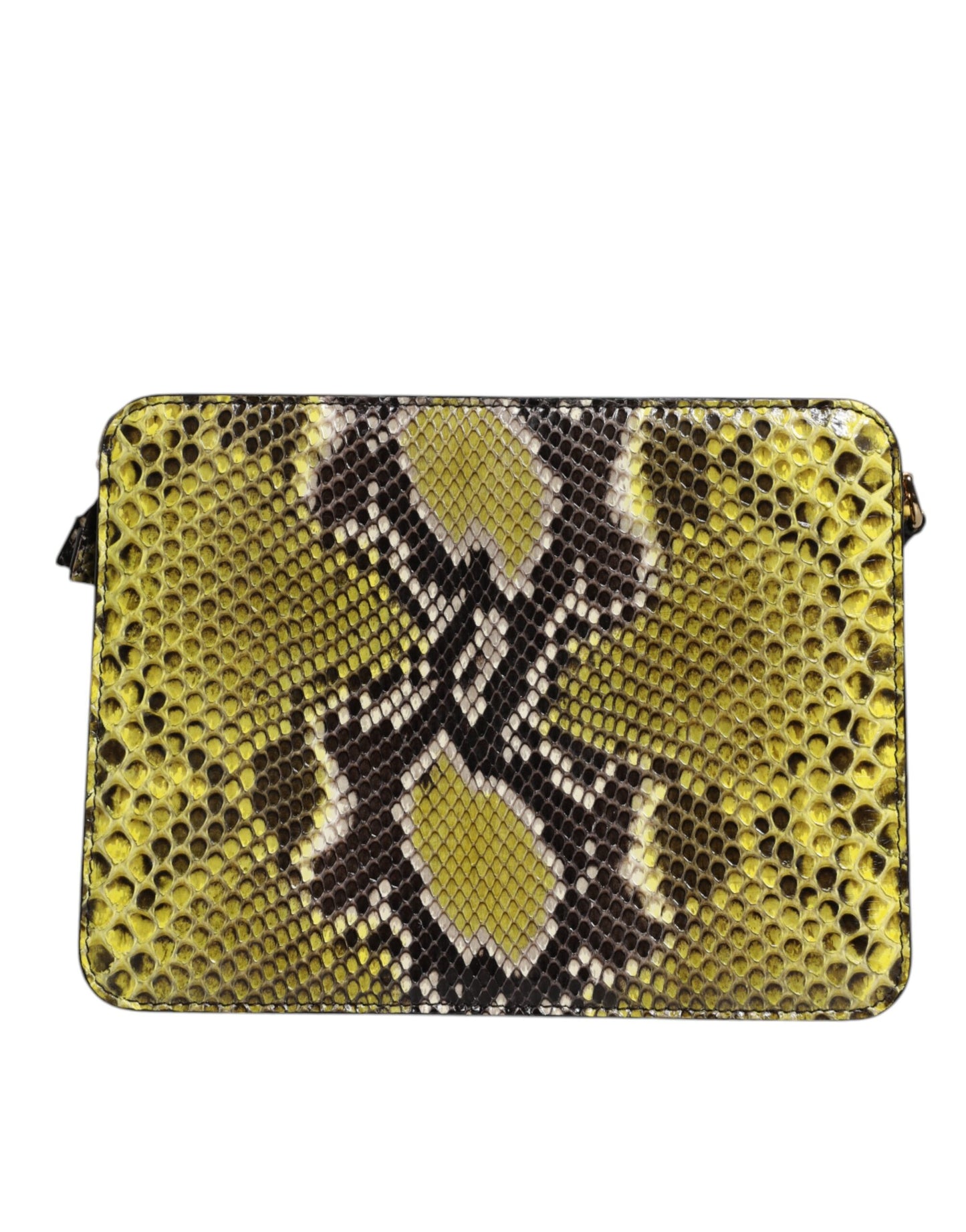 Dolce & Gabbana laukku - Green Exotic Leather DG Plaque Crossbody Clutch Bag
