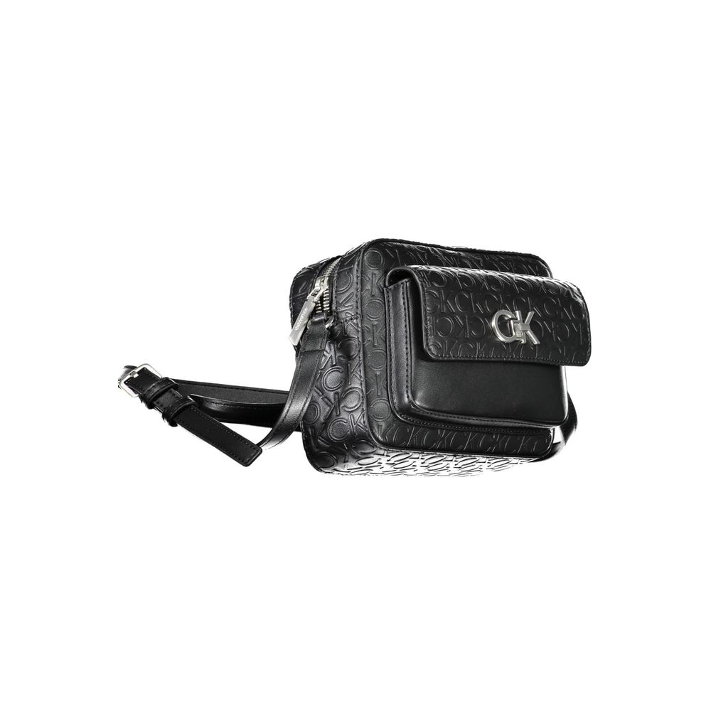 Calvin Klein käsilaukku - Black Polyester Handbag