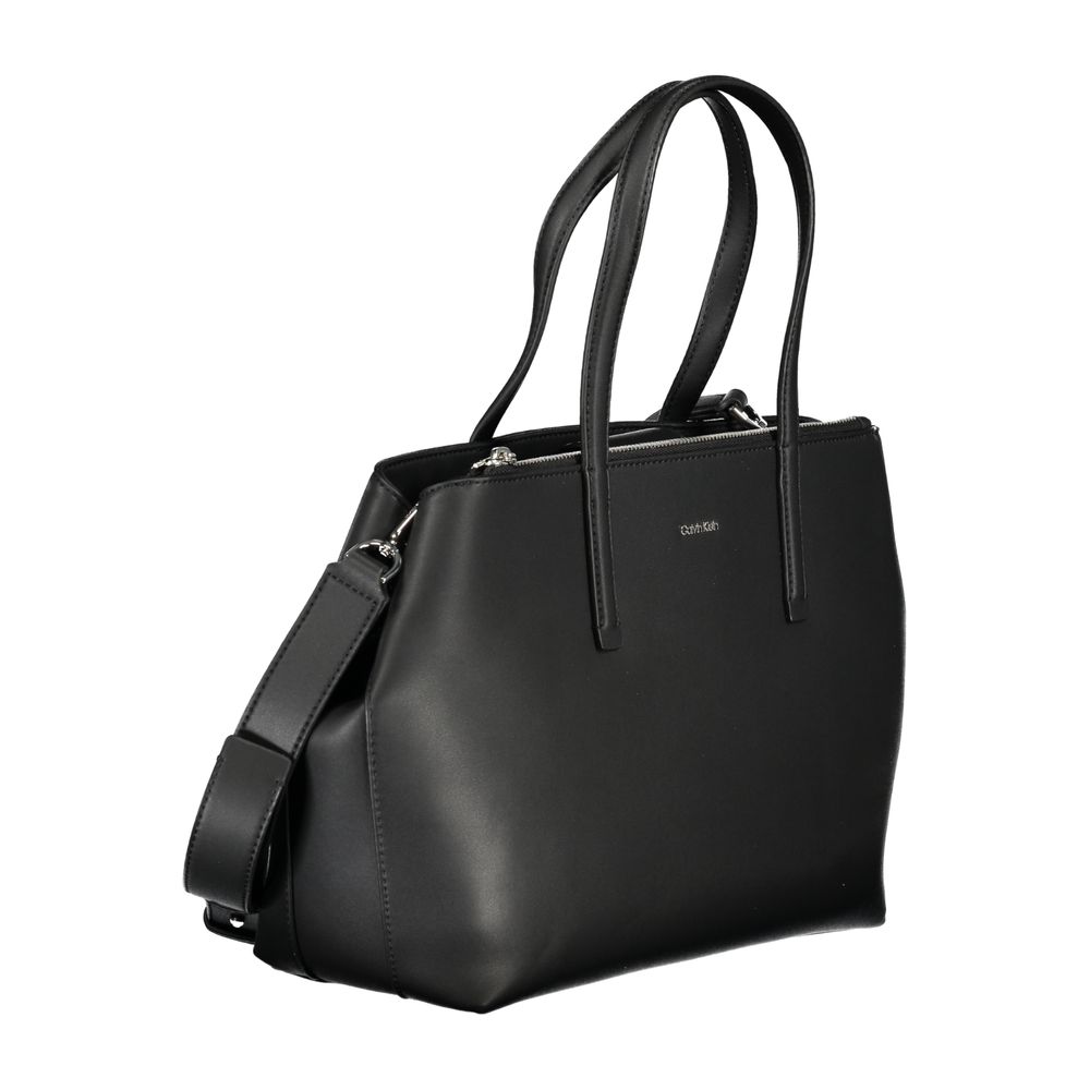 Calvin Klein käsilaukku - Black Polyester Handbag
