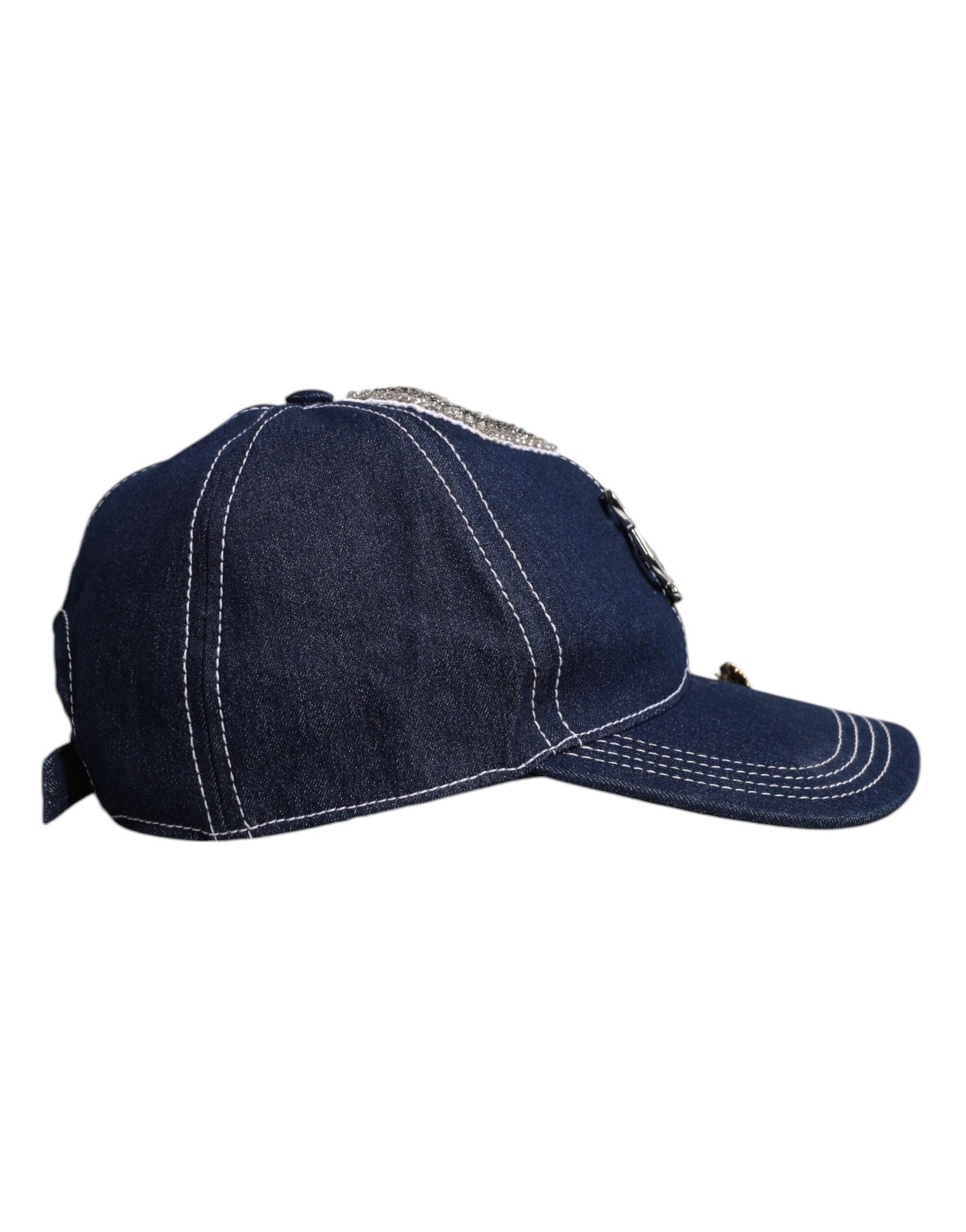 Dolce & Gabbana lippis - Blue Crystal Embellishment Baseball Cap