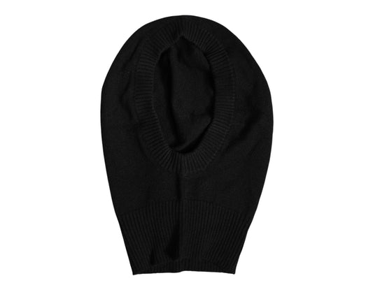 Dolce & Gabbana kypärämyssy - Black Cashmere Knitted Ski Mask Balaclava Hat