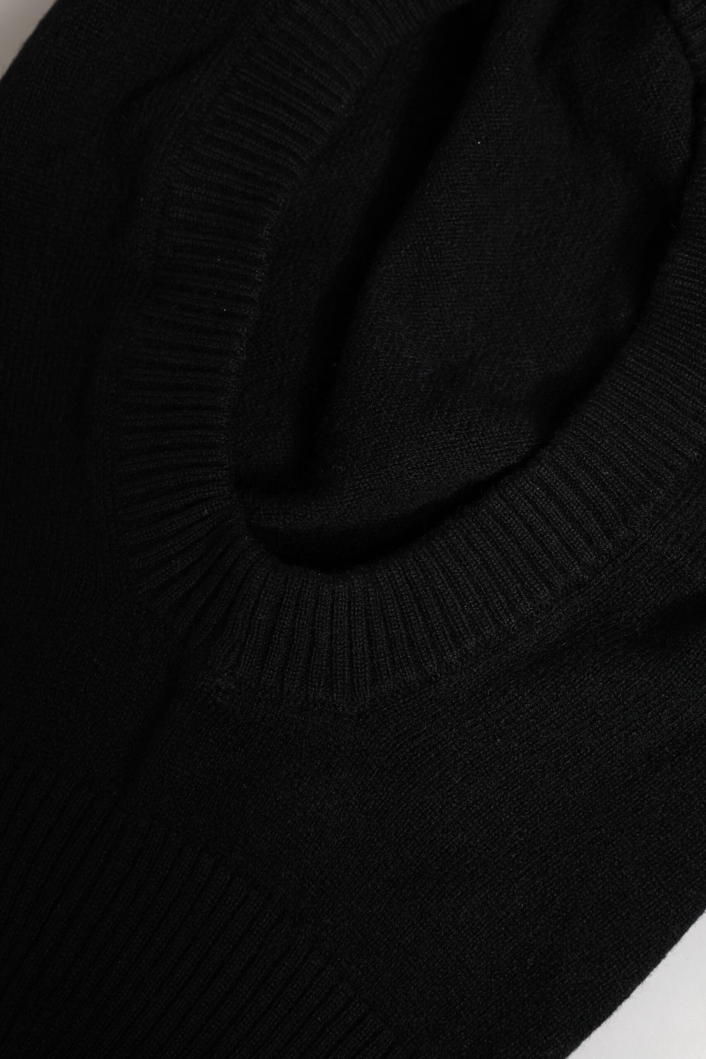Dolce & Gabbana kypärämyssy - Black Cashmere Knitted Ski Mask Balaclava Hat