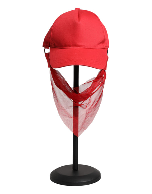 Dolce & Gabbana lippis - Red Cotton 6 Panels Women Baseball Cap
