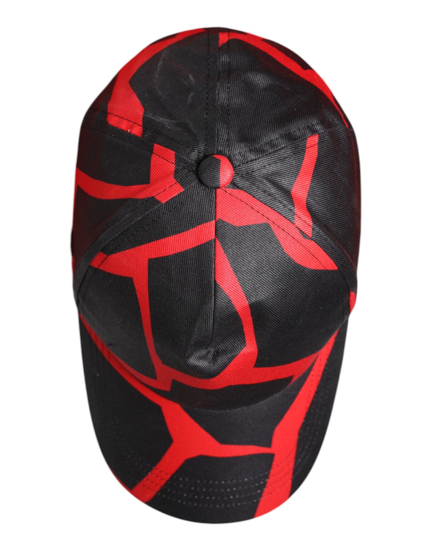 Dolce & Gabbana lippis - Red Black Lace Tulle Cotton Baseball Cap