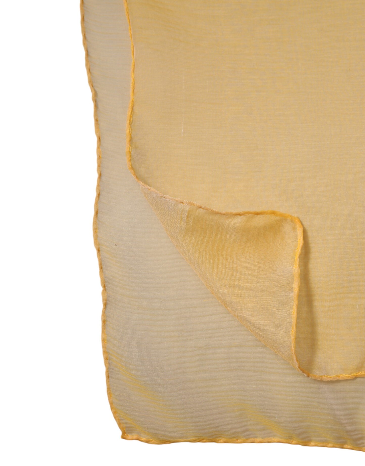 Dolce & Gabbana huivi Yellow Silk Rectangle Wrap Shawl Scarf