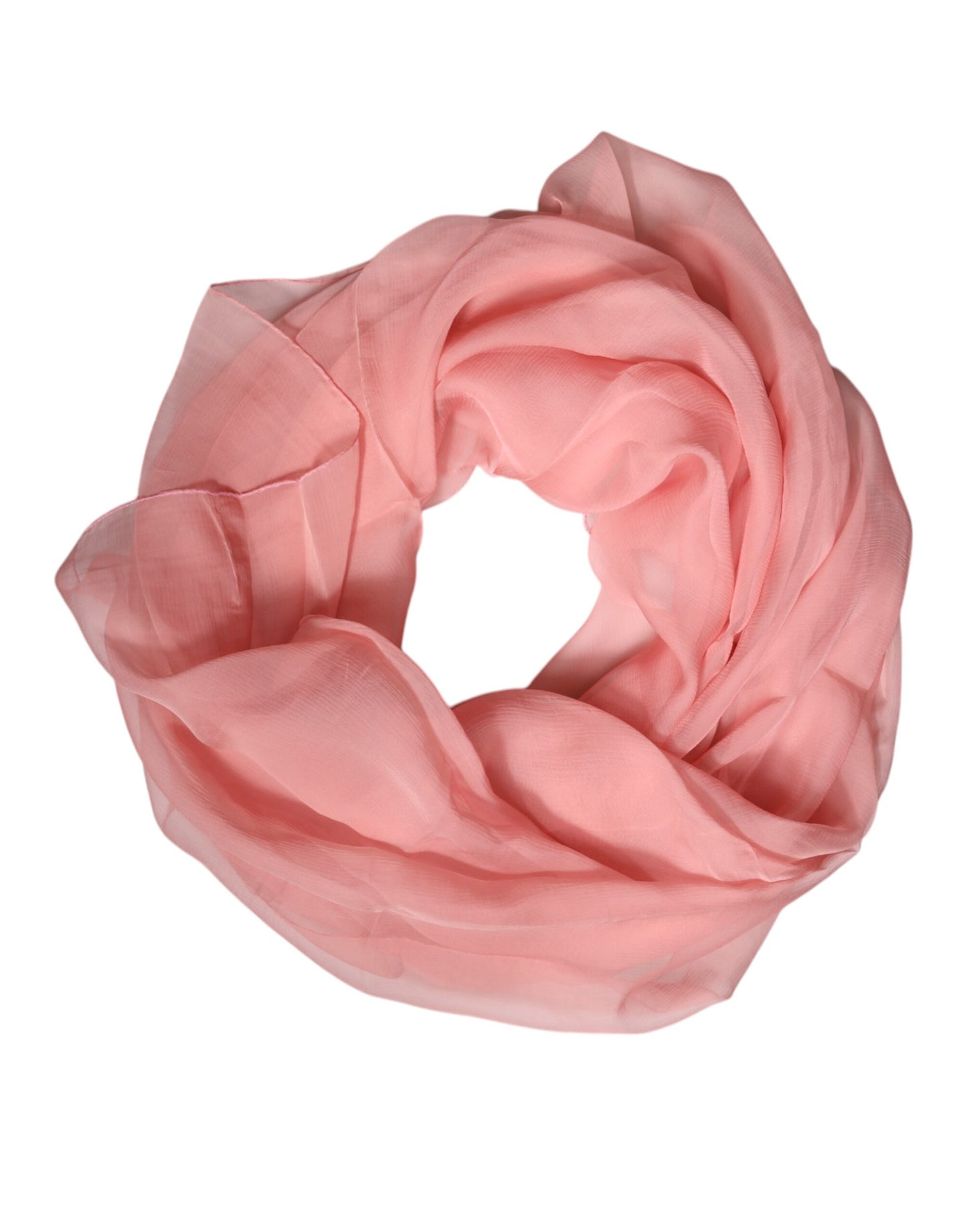 Dolce & Gabbana huivi Pink Silk Rectangle Women Wrap Shawl Scarf