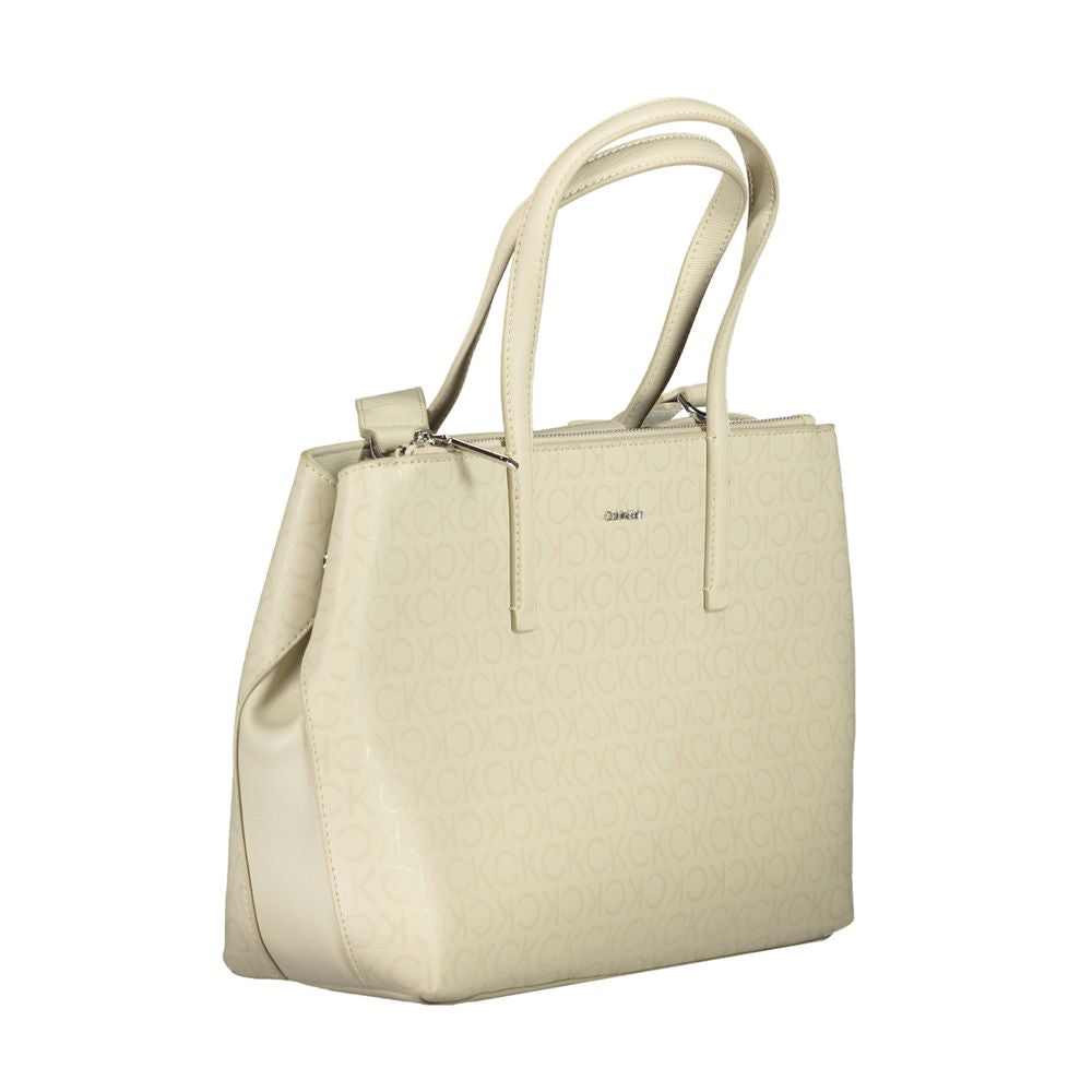 Calvin Klein laukku - Beige Polyester Handbag