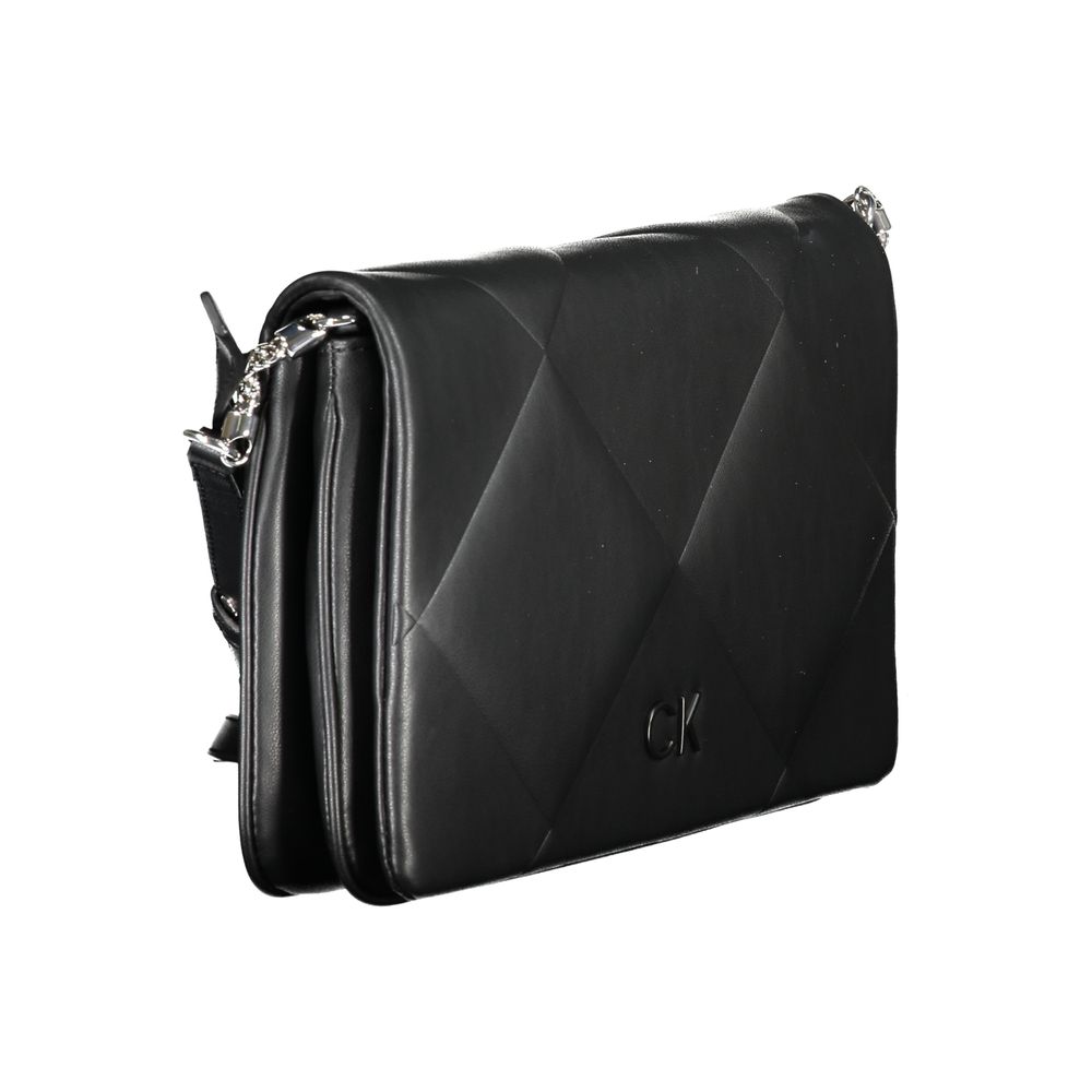 Calvin Klein laukku - Black Cotton Handbag