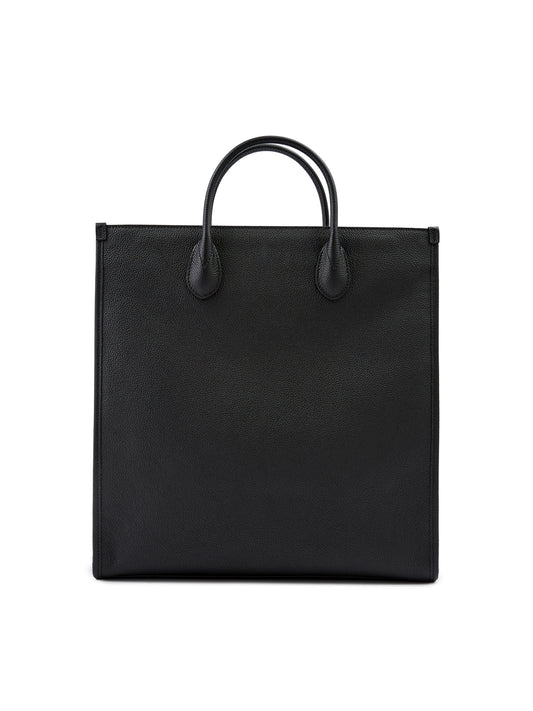 Gucci laukku - Black Leather Logo Medium Tote Bag