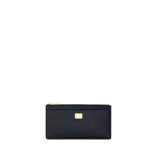 Dolce & Gabbana lompakko Black Calf Leather Bos Taurus Wallet