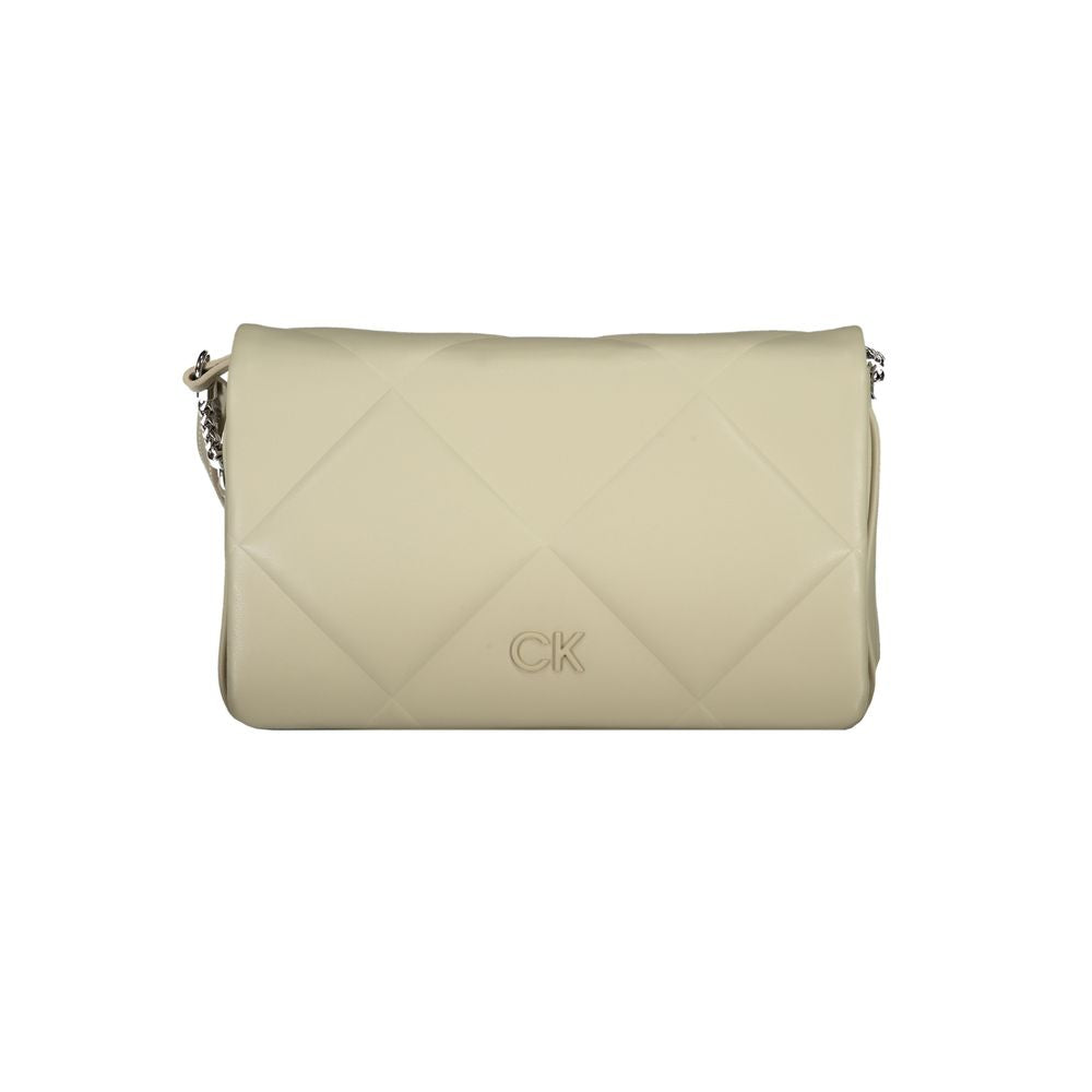 Calvin Klein laukku - Beige Cotton Handbag