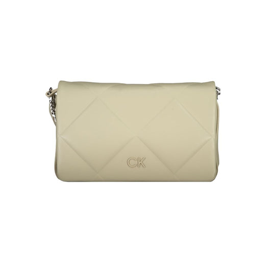Calvin Klein laukku - Beige Cotton Handbag