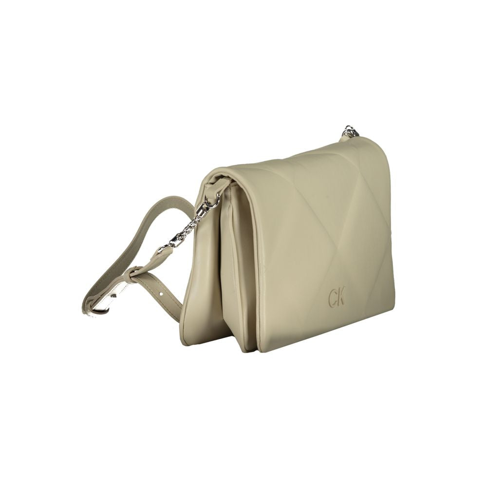 Calvin Klein laukku - Beige Cotton Handbag