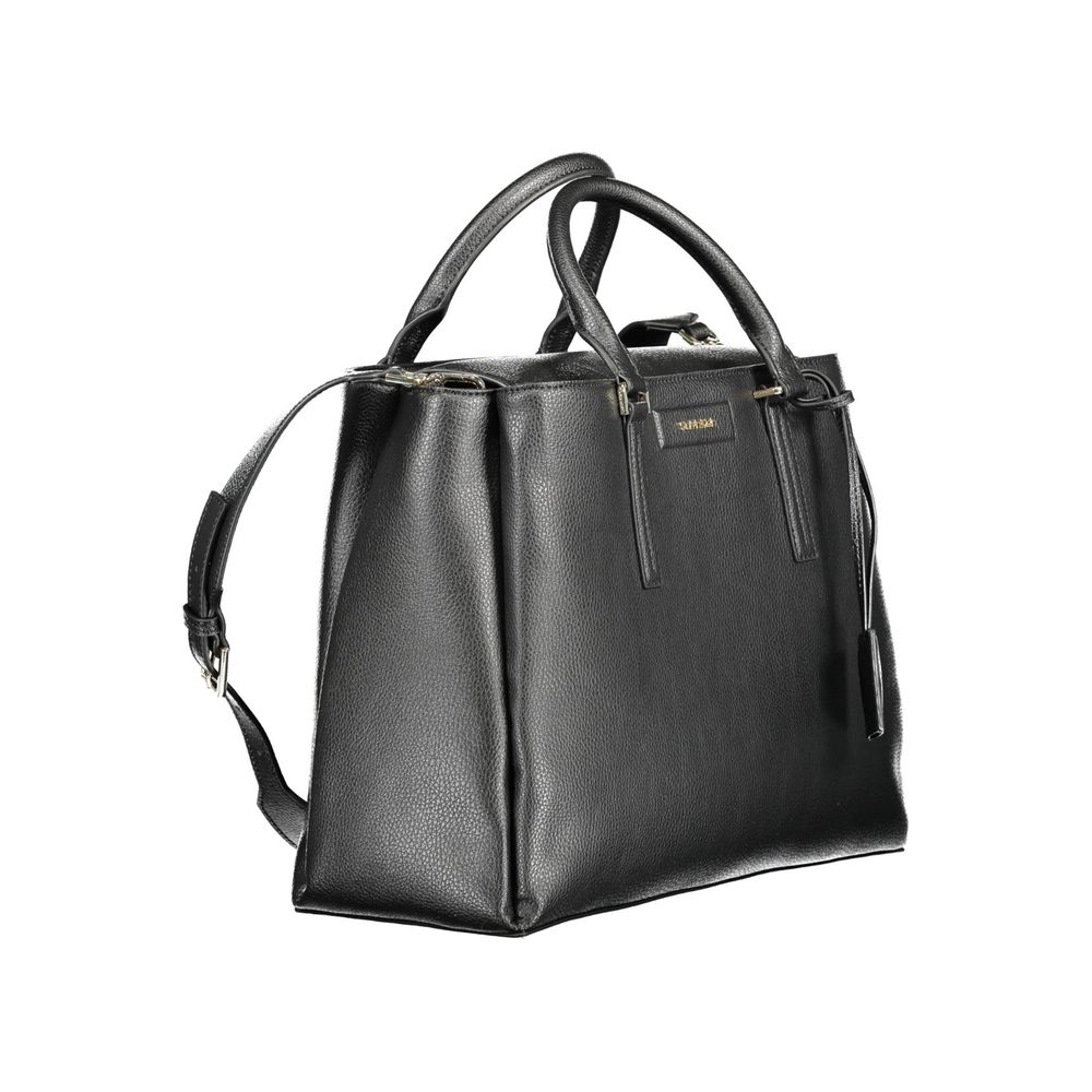 Calvin Klein laukku - Black Recycled Polyester Women Handbag