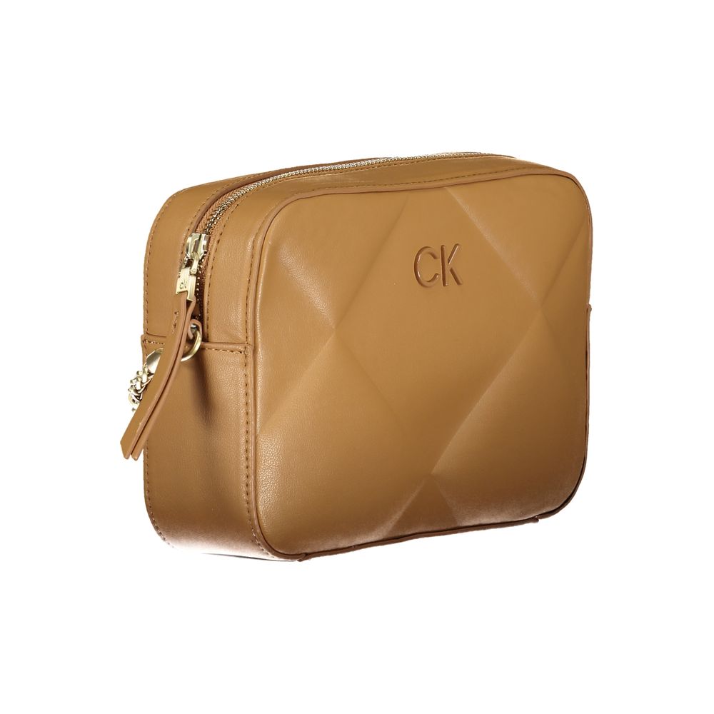 Calvin Klein laukku - Brown Polyester Handbag