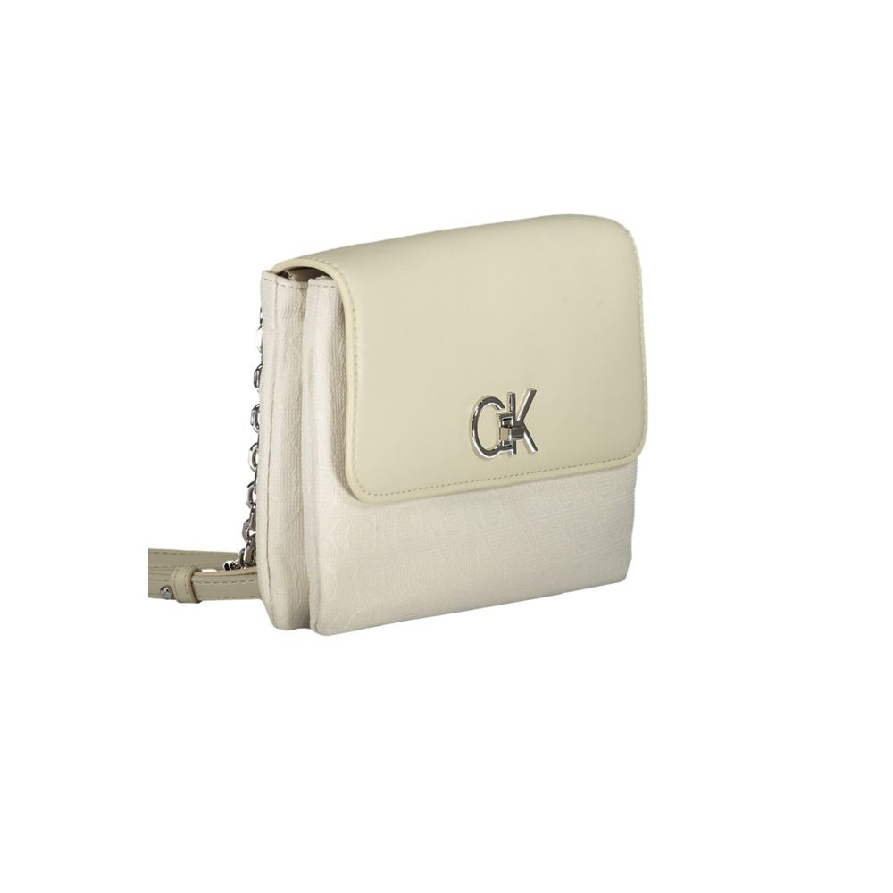 Calvin Klein laukku - Beige Polyester Handbag