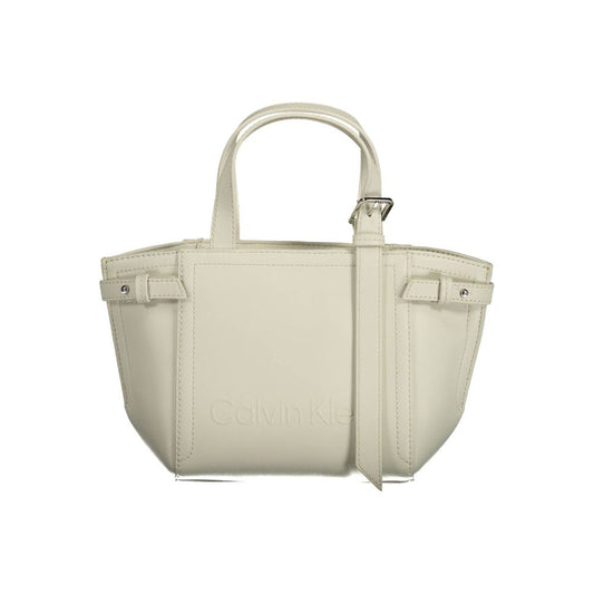 Calvin Klein laukku - White Polyester Handbag