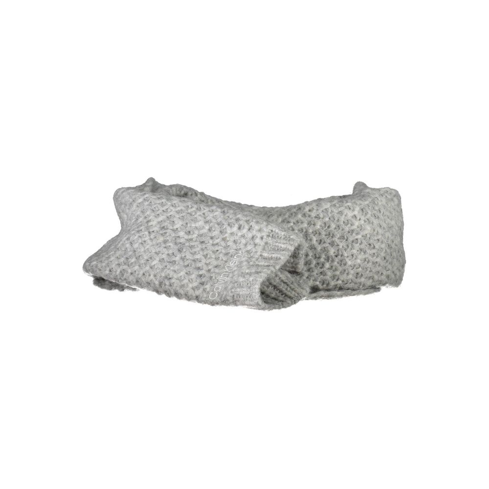 Calvin Klein huivi - Gray Alpaca Wool Scarf