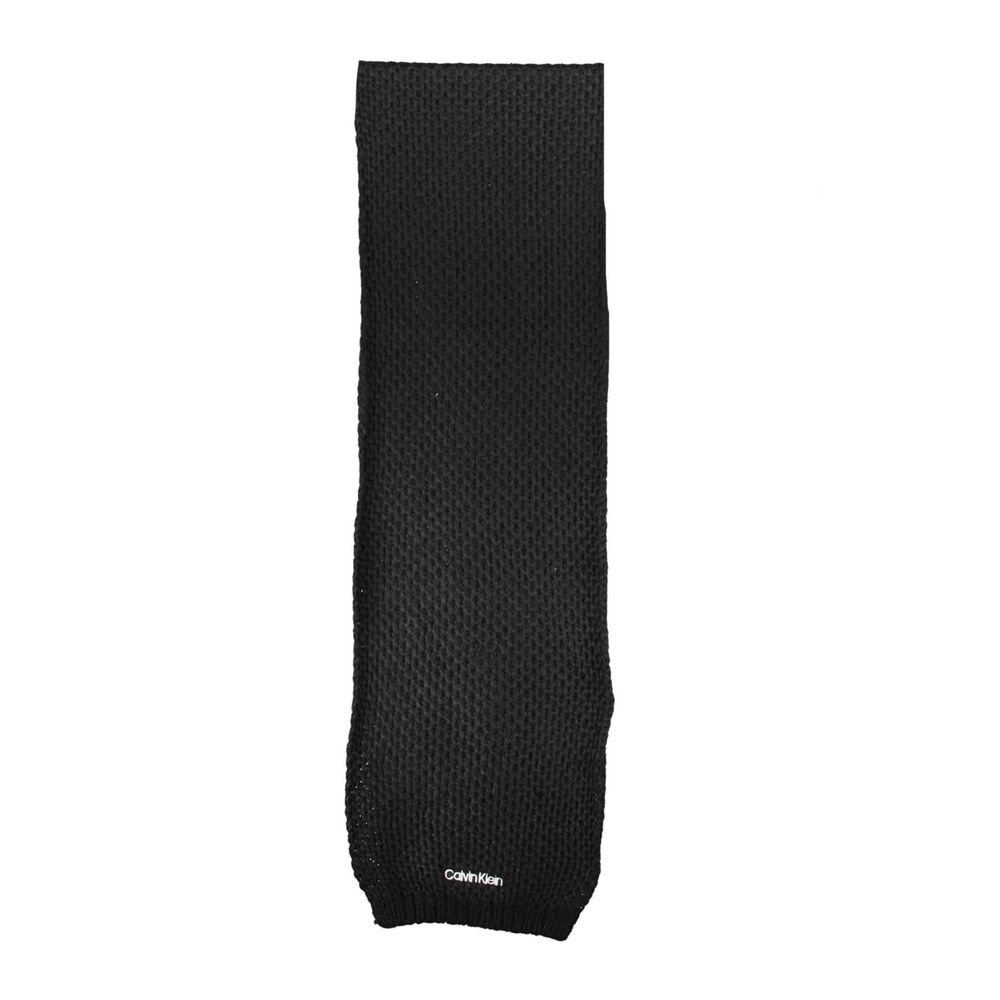 Calvin Klein huivi Black Alpaca Wool Scarf