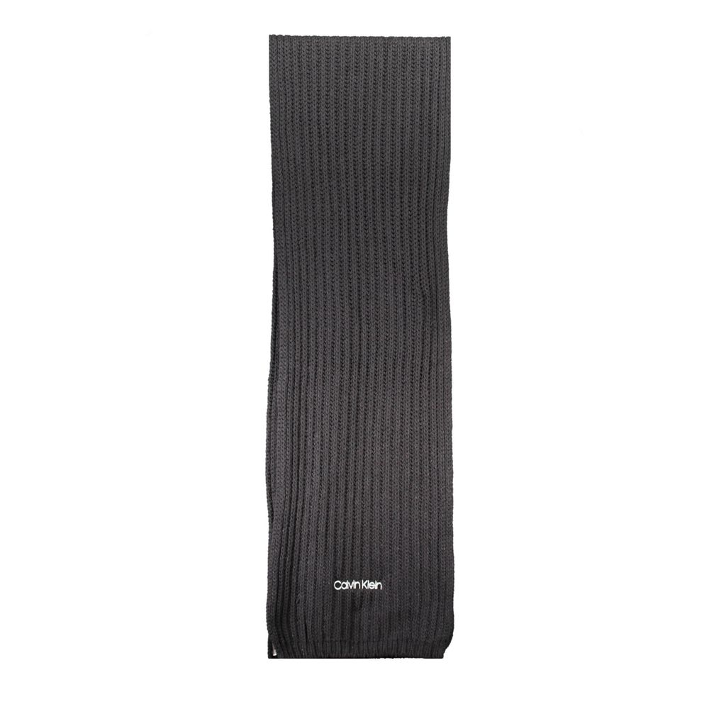 Calvin Klein huivi - Black Cotton Scarf