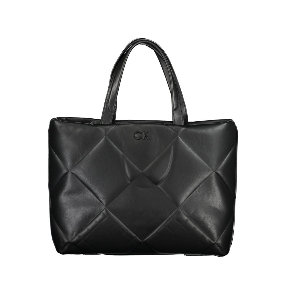 Calvin Klein laukku - Black Cotton Handbag