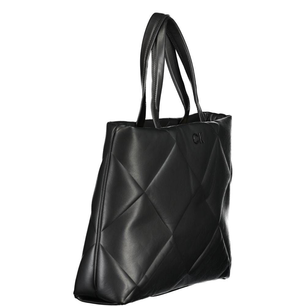 Calvin Klein laukku - Black Cotton Handbag