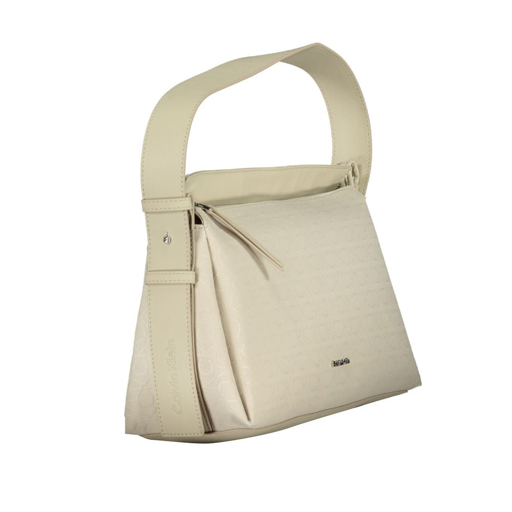 Calvin Klein laukku - Beige Polyester Handbag