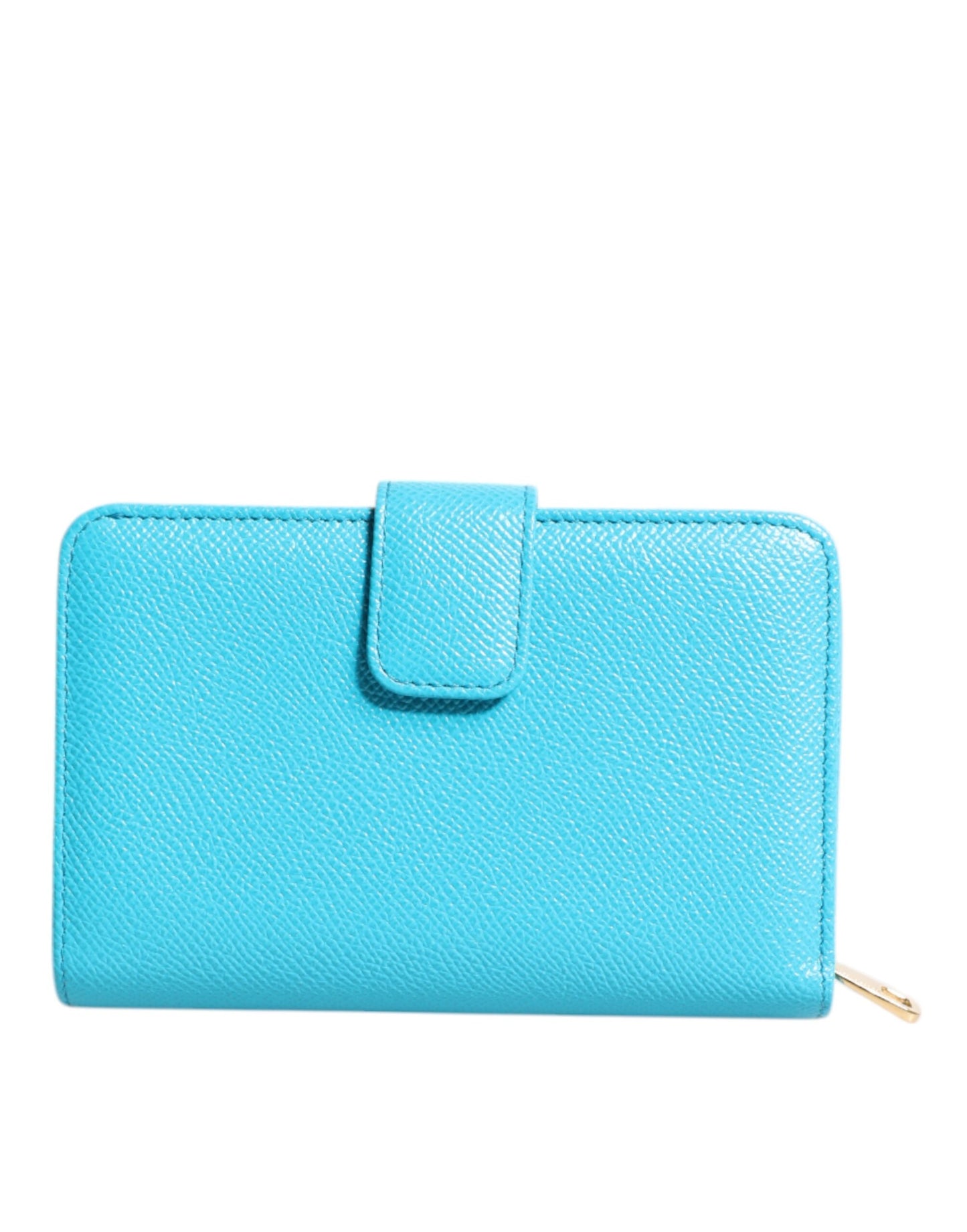 Dolce & Gabbana lompakko - Light Blue Leather Bifold Continental Clutch Wallet