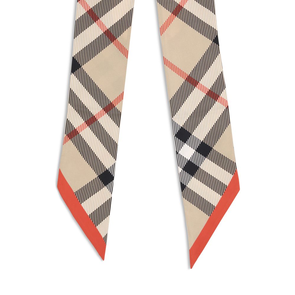 Burberry huivi, silkki, Silk Check Scarf