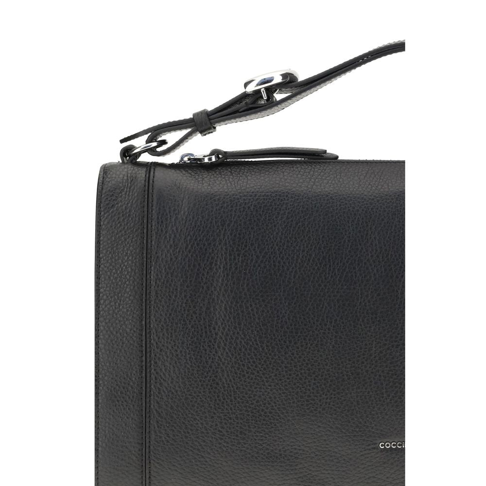 Coccinelle laukku Black Calf Leather Bos Taurus Handbag