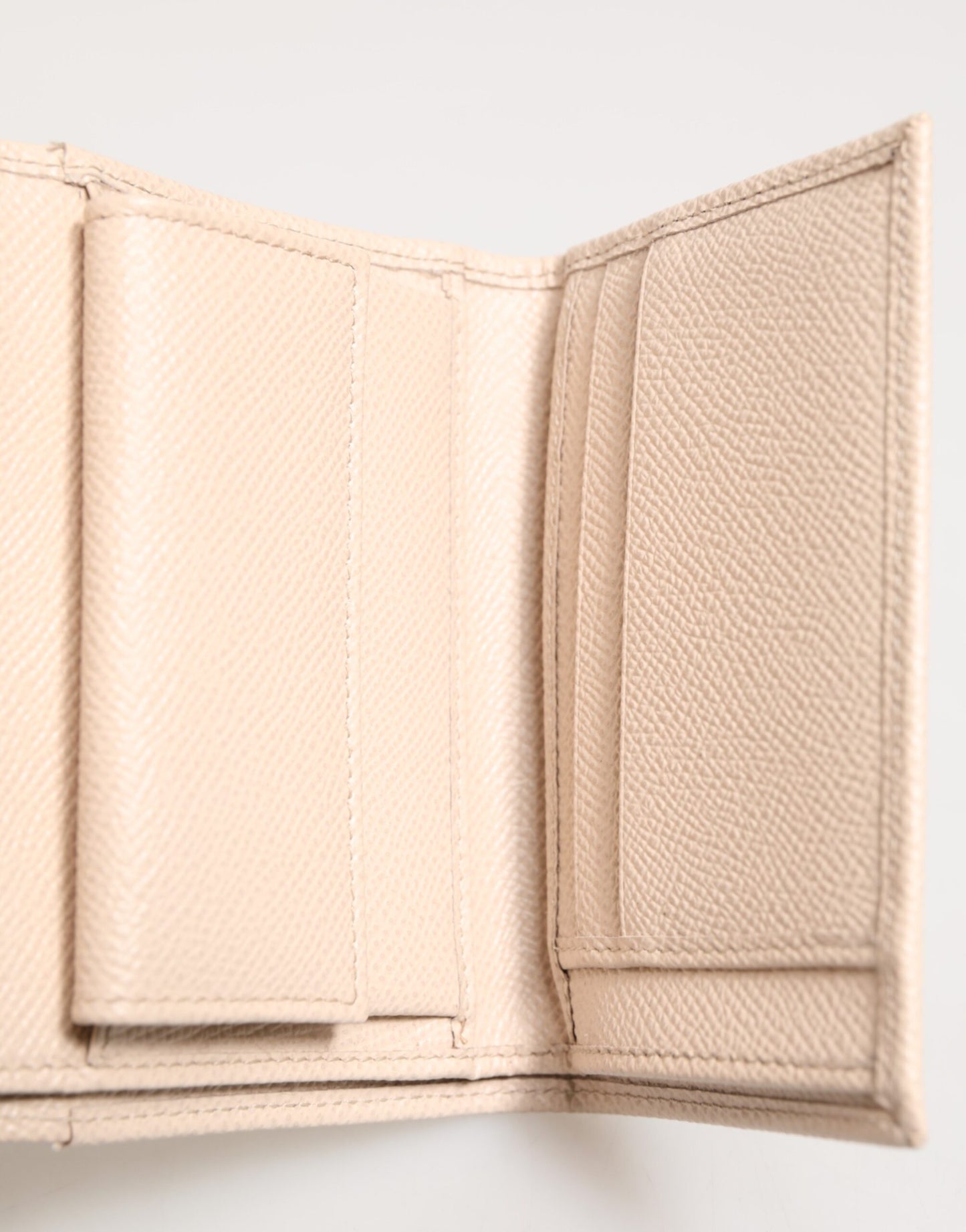 Dolce & Gabbana lompakko Light Pink Calf Leather DG Logo French Flap Wallet