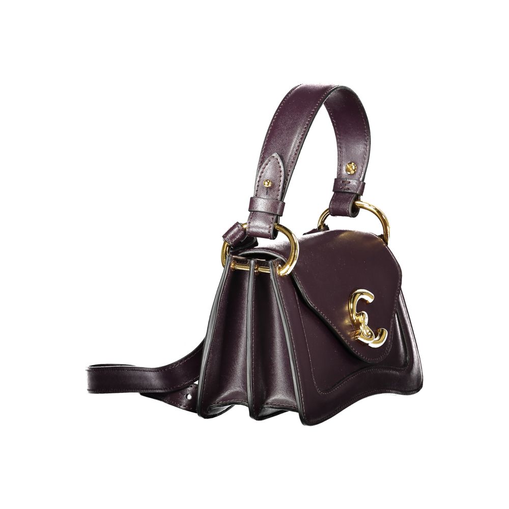 Coccinelle laukku Purple Leather Women Handbag