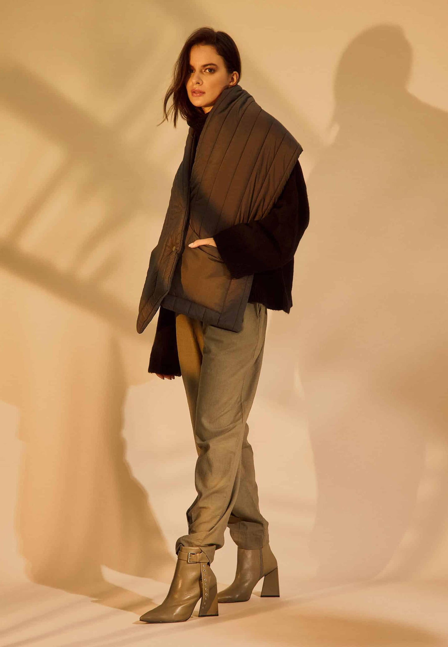 Salvia Leather Heeled Ankle Boots – Pointed Toe Elegant Design