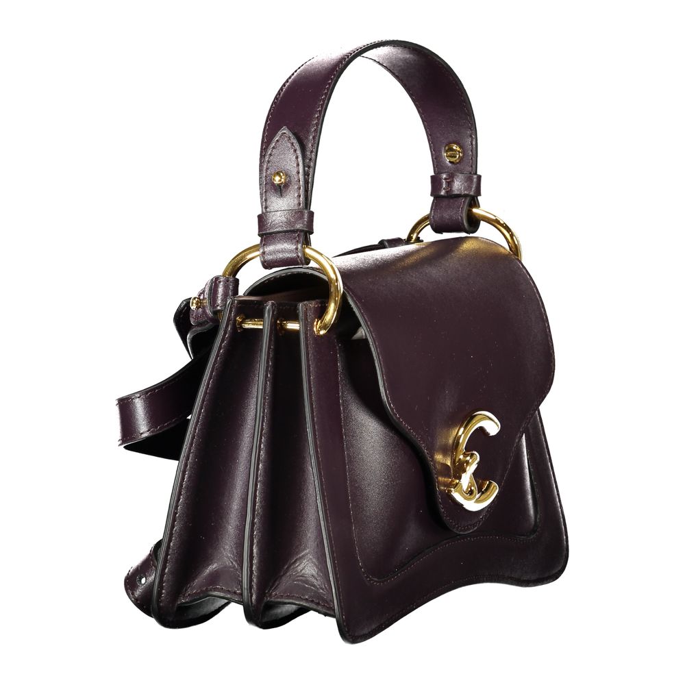 Coccinelle laukku Purple Leather Handbag