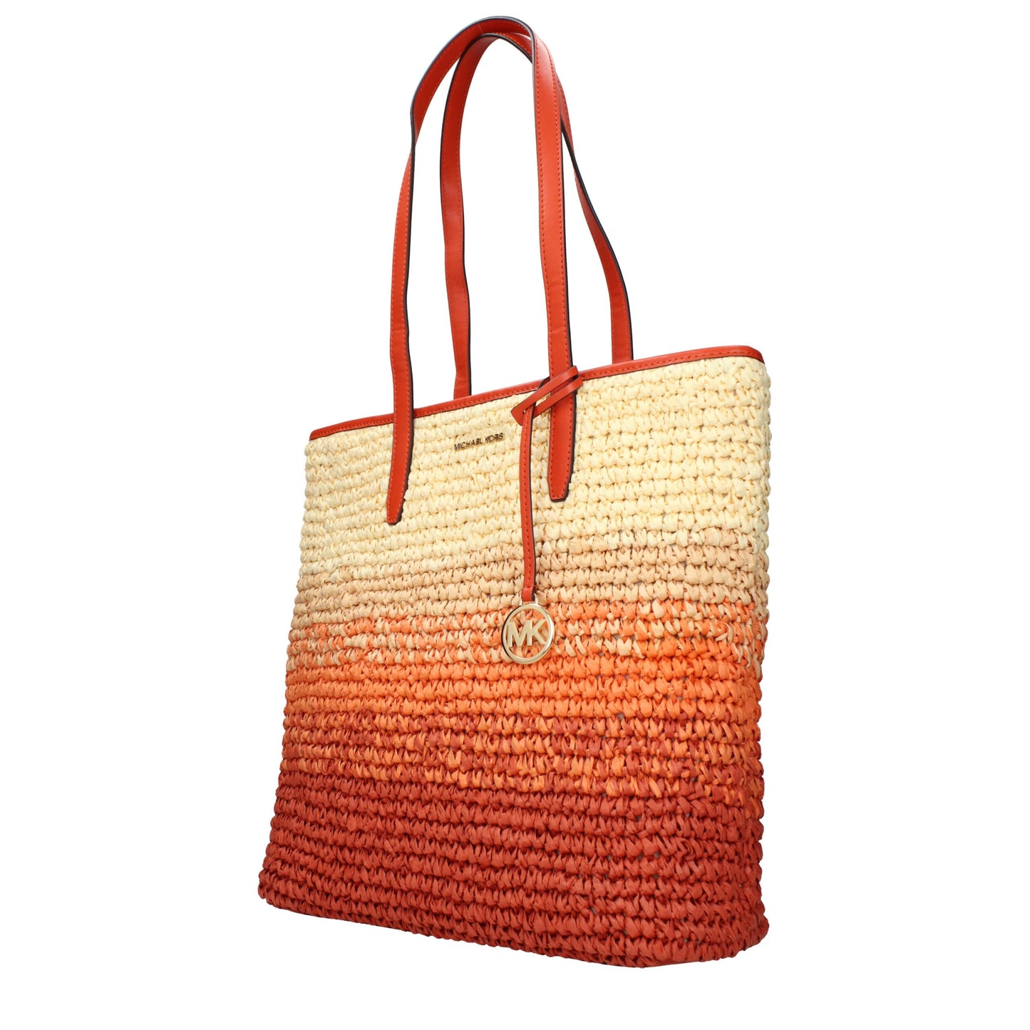 Michael Kors laukku - Orange Raffia Shoulder Bags