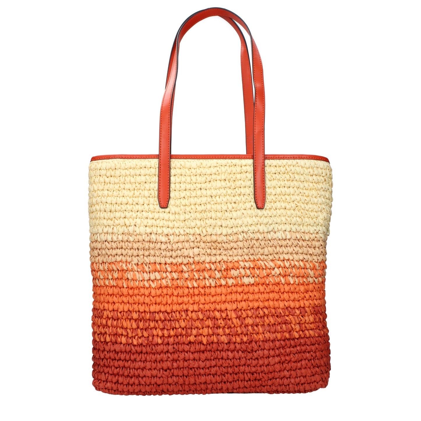 Michael Kors laukku - Orange Raffia Shoulder Bags