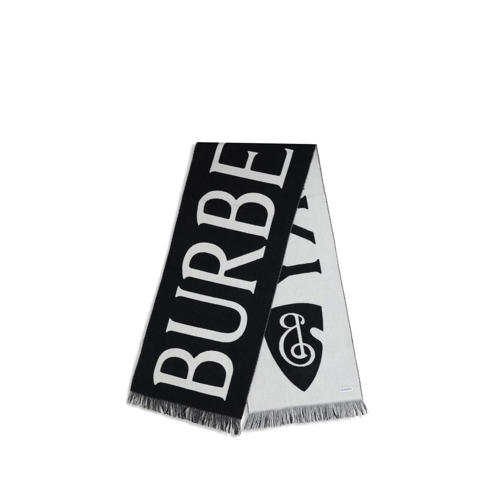 Burberry huivi, villaa Wool logo Scarf