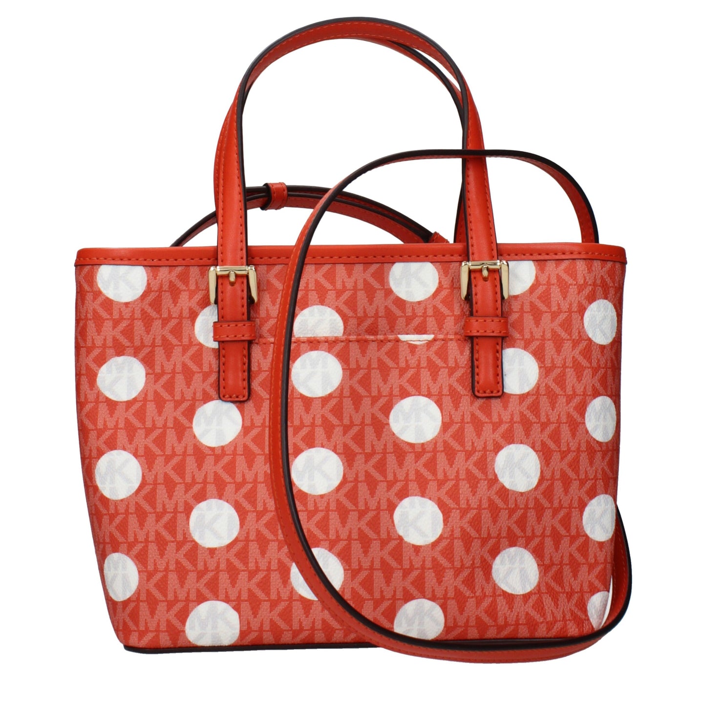 Michael Kors orangefarbene Stoffhandtasche