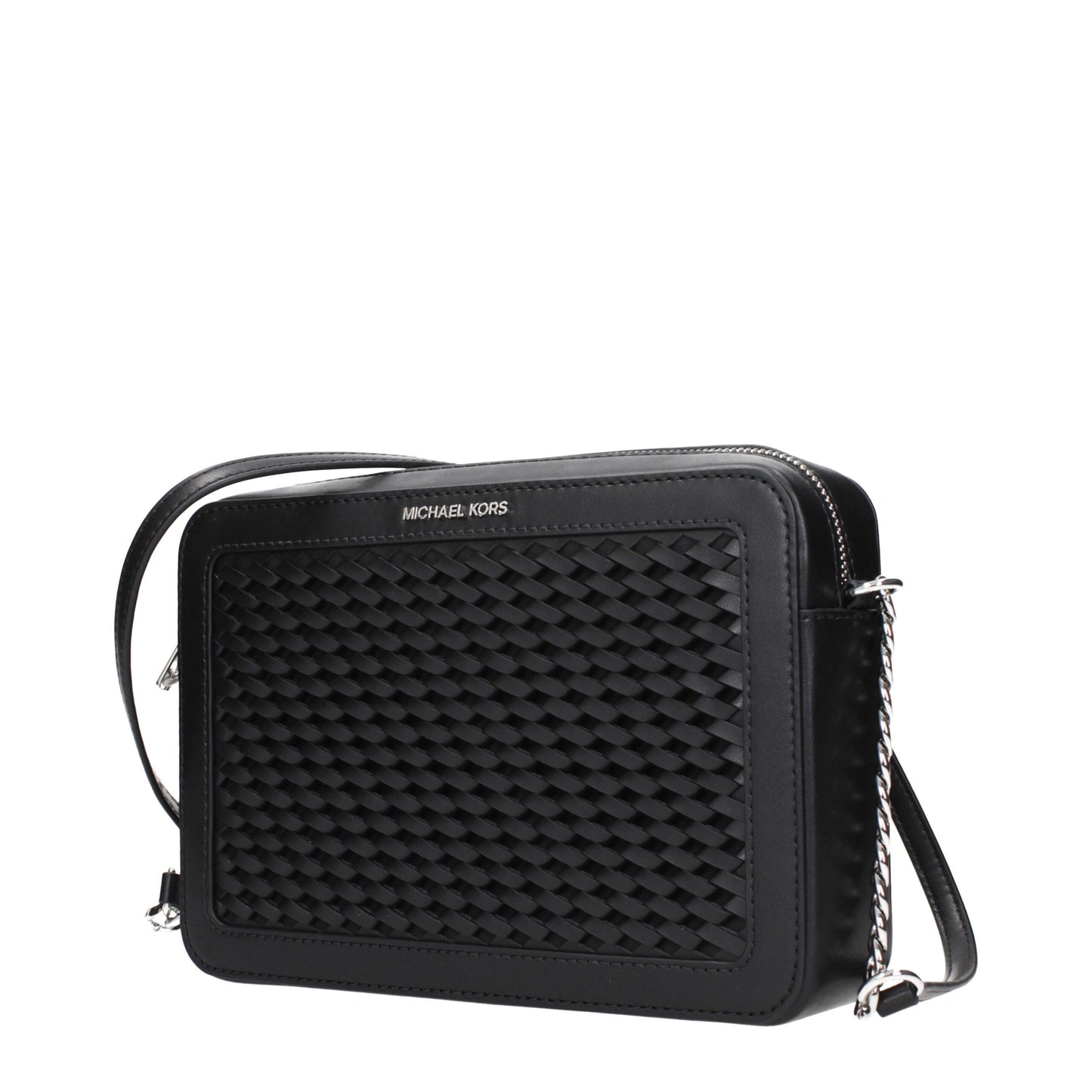 Michael Kors laukku - Black Leather Crossbody Bag