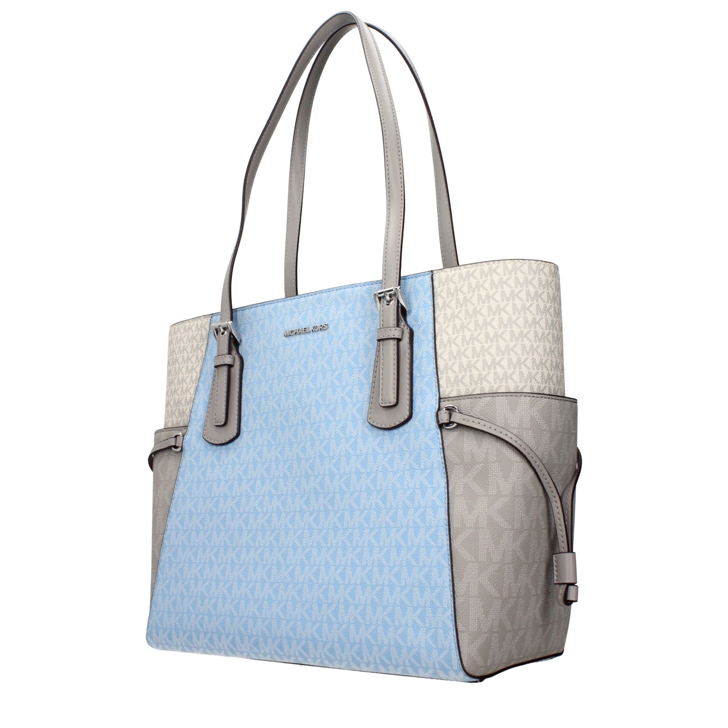 Michael Kors laukku - Light Blue Fabric Shoulder Bag