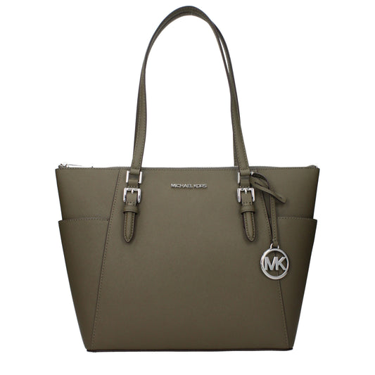 Michael Kors laukku, Green Leather Shoulder Bag