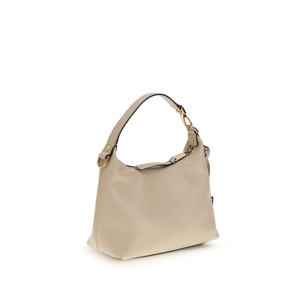 Versace Cream Calf Leather Bos Taurus Shoulder Bag