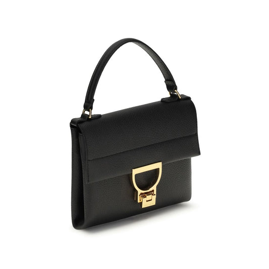 Coccinelle käsilaukku Black Calf Leather Bos Taurus Handbag
