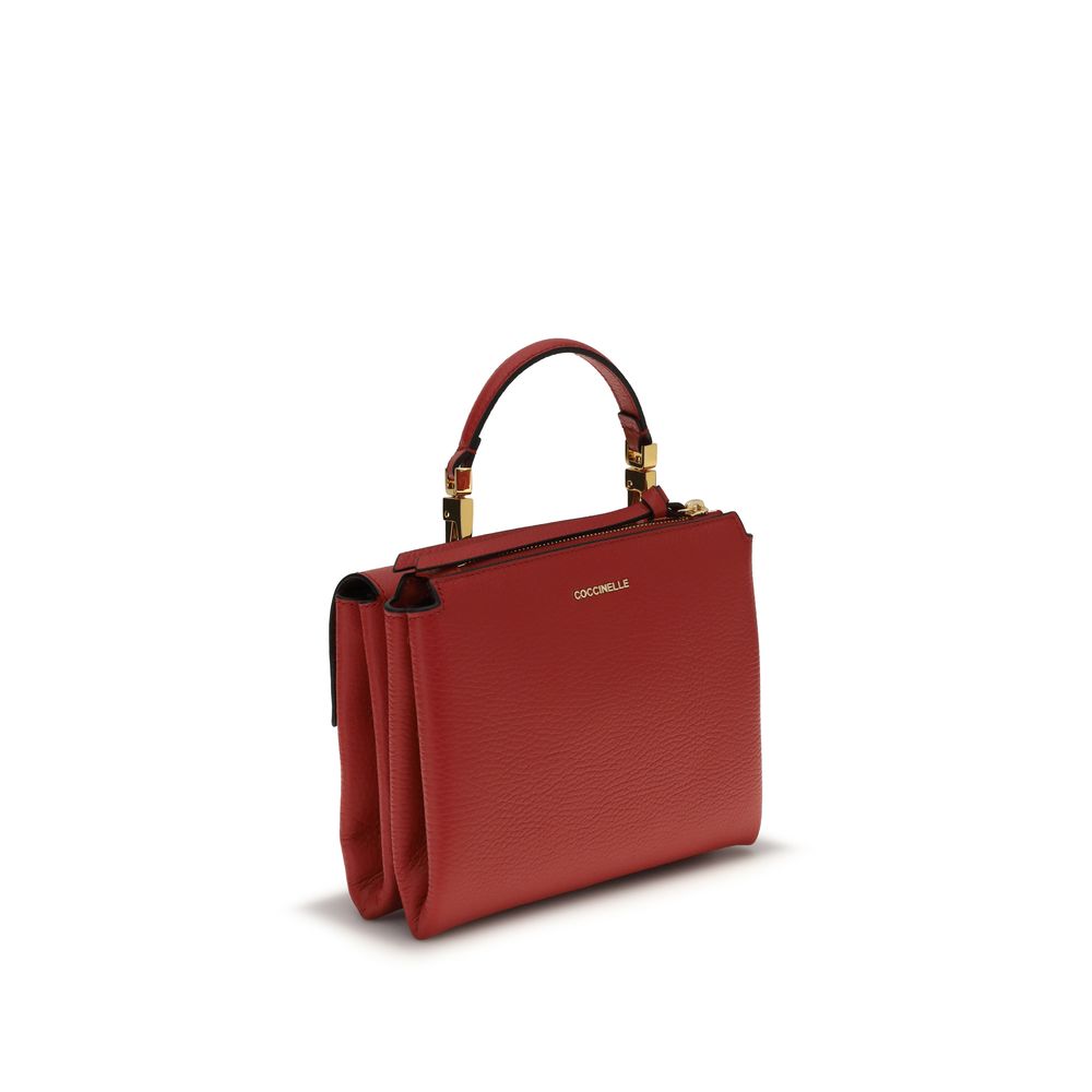 Coccinelle Red Calf Leather Bos Taurus Shoulder Bag